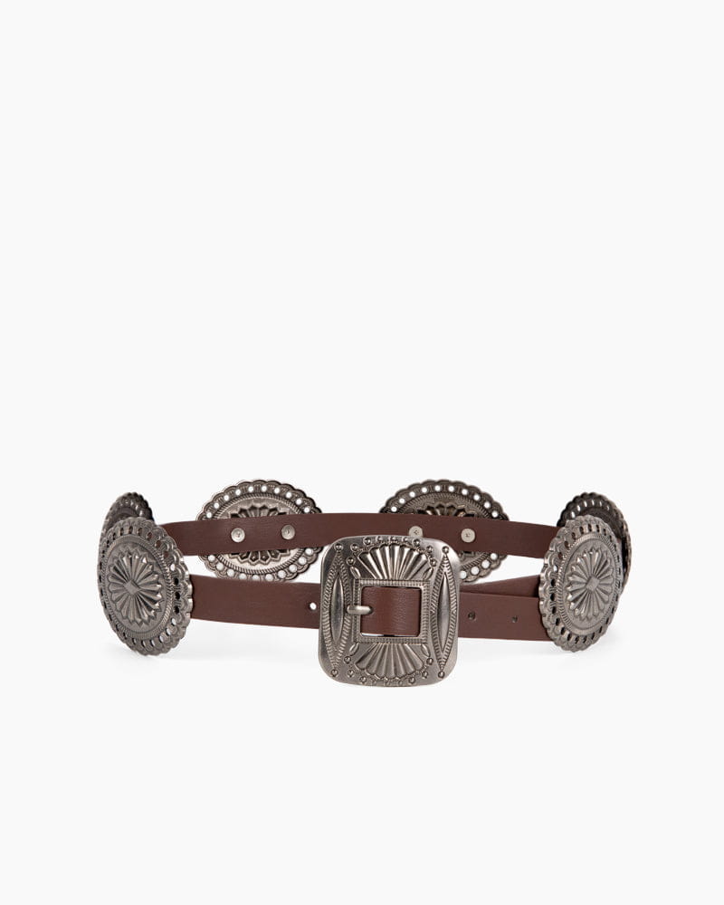 Lauren Decorative Buckles Waistband