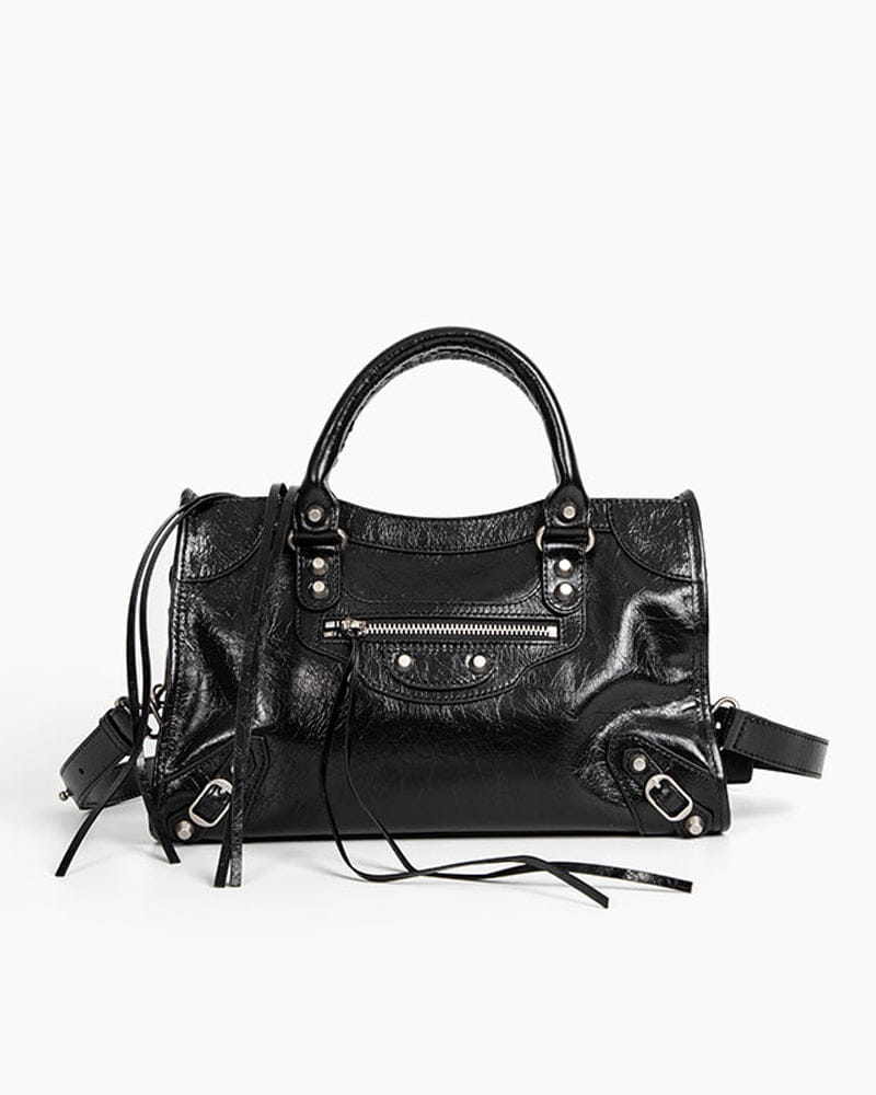 Women's black  LA City Calfskin Bag Mini