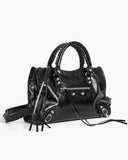 Women's black  LA City Calfskin Bag Mini