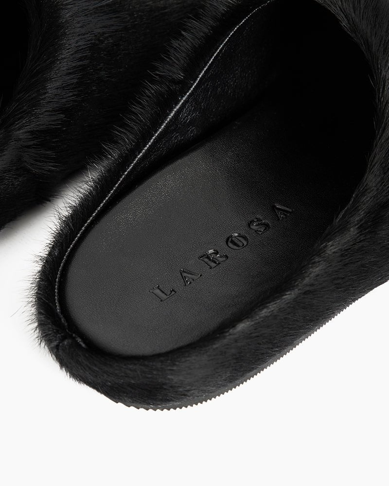Designer Real Fur Slides Clogs Mules Flat Luxury Slippers