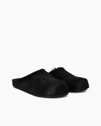 Designer Real Fur Slides Clogs Mules Flat Luxury Slippers (Women)
