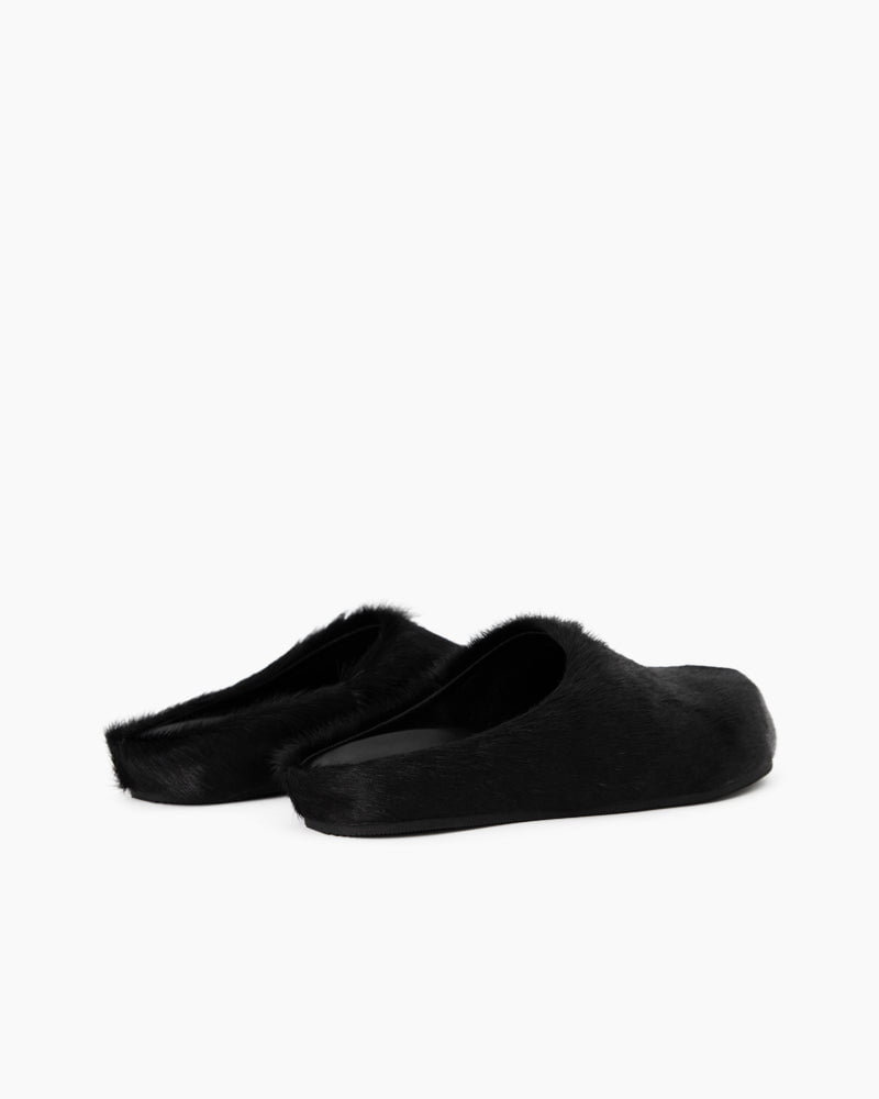 Designer Real Fur Slides Clogs Mules Flat Luxury Slippers (Women)