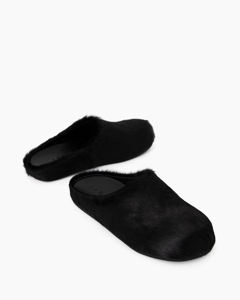 Designer Real Fur Slides Clogs Mules Flat Luxury Slippers (Women)