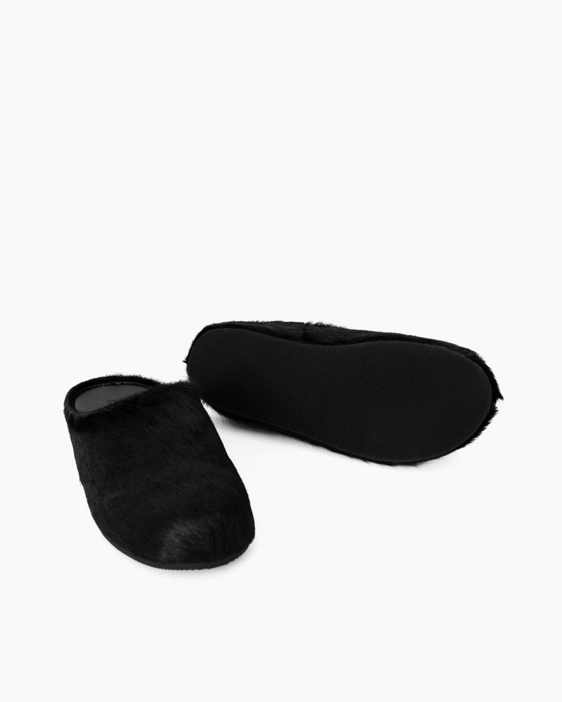 Designer Real Fur Slides Clogs Mules Flat Luxury Slippers (Women)