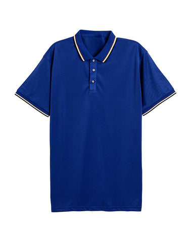 Classic Short Sleeve Dual Tipped Collar Polo