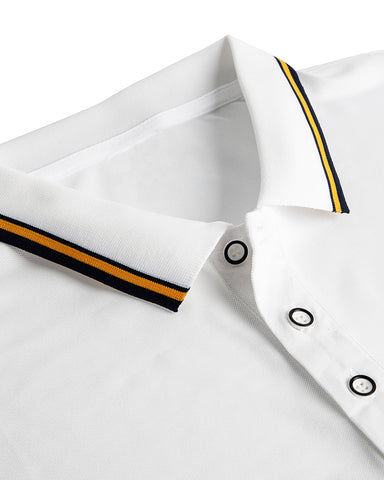 Classic Short Sleeve Dual Tipped Collar Polo