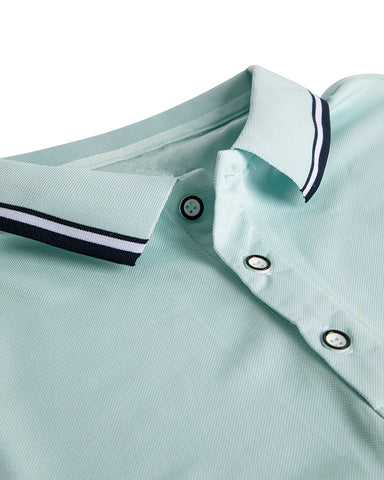 Classic Short Sleeve Dual Tipped Collar Polo