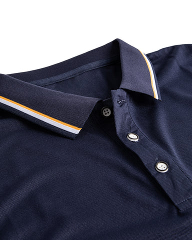 Classic Short Sleeve Dual Tipped Collar Polo