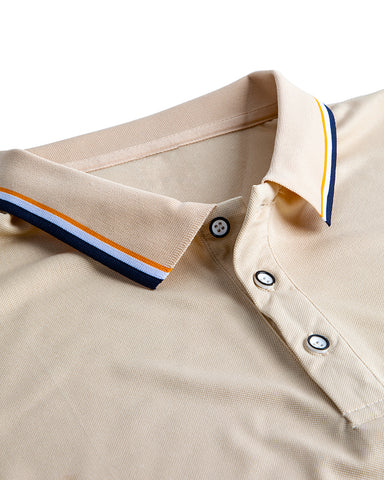 Classic Short Sleeve Dual Tipped Collar Polo