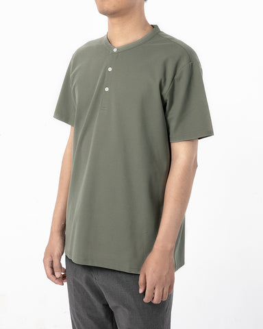 Cotton No-iron Round Neck Henley