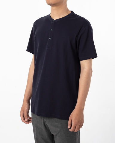 Cotton No-iron Round Neck Henley