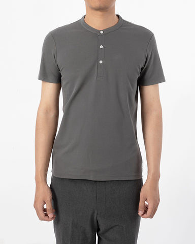 Cotton No-iron Round Neck Henley