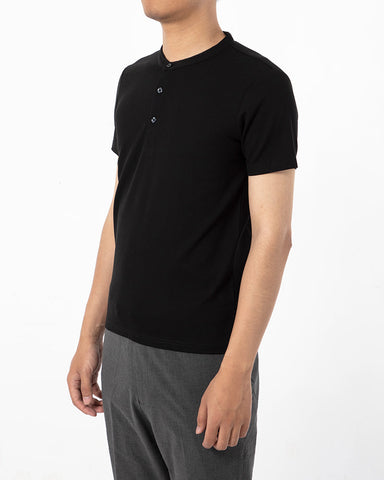 Cotton No-iron Round Neck Henley