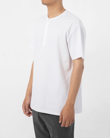 Cotton No-iron Round Neck Henley