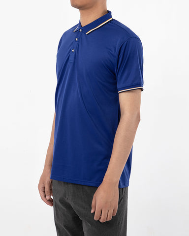 Classic Short Sleeve Dual Tipped Collar Polo