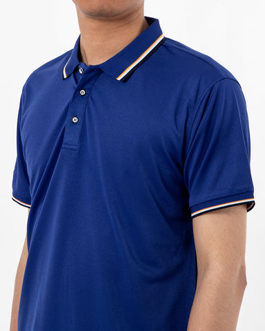 Classic Short Sleeve Dual Tipped Collar Polo