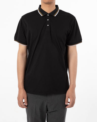 Classic Short Sleeve Dual Tipped Collar Polo