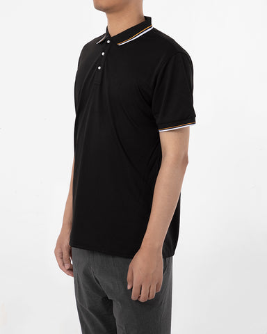 Classic Short Sleeve Dual Tipped Collar Polo