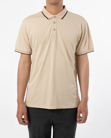 Classic Short Sleeve Dual Tipped Collar Polo