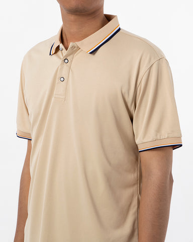 Classic Short Sleeve Dual Tipped Collar Polo