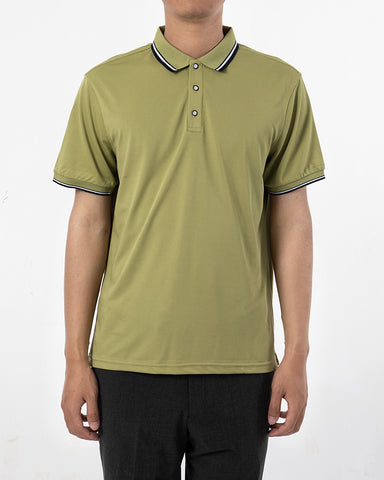 Classic Short Sleeve Dual Tipped Collar Polo