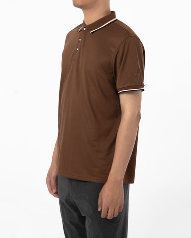 Classic Short Sleeve Dual Tipped Collar Polo