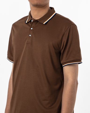 Classic Short Sleeve Dual Tipped Collar Polo