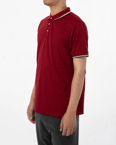 Classic Short Sleeve Dual Tipped Collar Polo