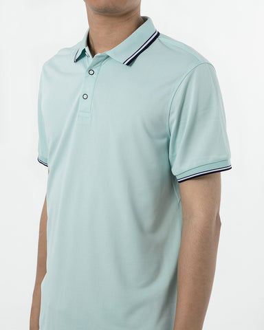 Classic Short Sleeve Dual Tipped Collar Polo