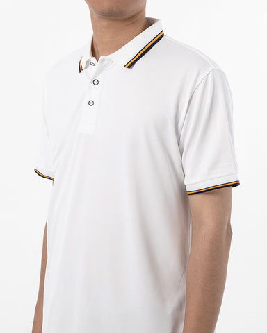 Classic Short Sleeve Dual Tipped Collar Polo