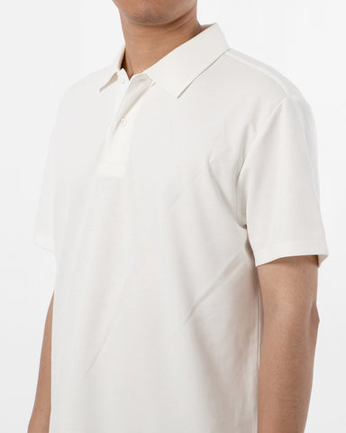 Double Button Cotton Pique Polo Shirt