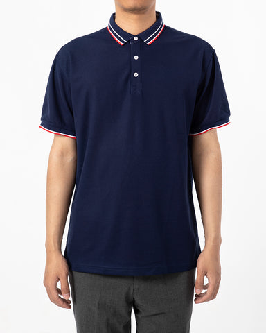 Classic Colorblock Lapel Polo Shirt