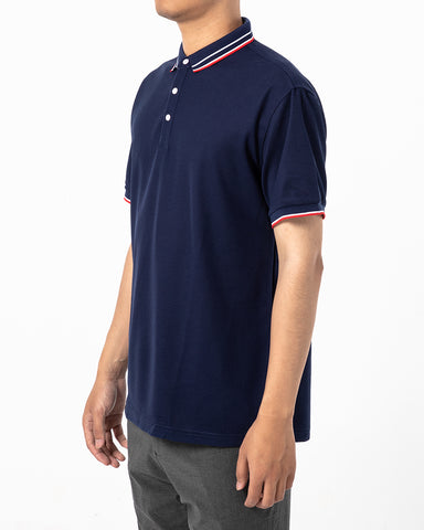 Classic Colorblock Lapel Polo Shirt