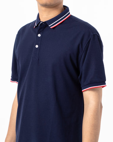 Classic Colorblock Lapel Polo Shirt