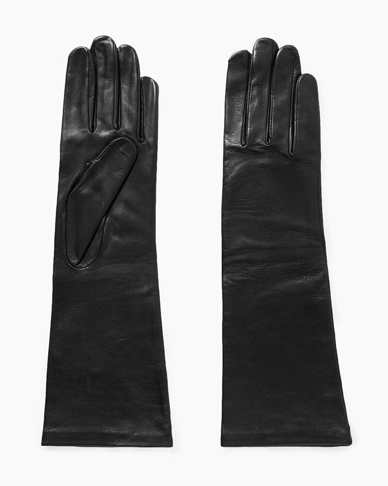 Black Lambskin Leather Gloves