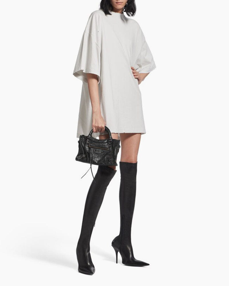 Women's black  LA City Calfskin Bag Mini