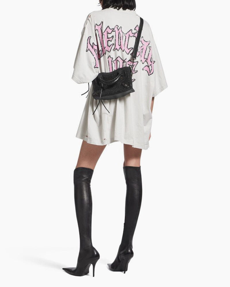 Women's black  LA City Calfskin Bag Mini