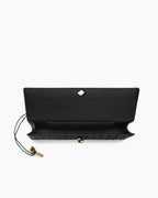 Vespera Leather Top Handle Clutch with Knot Closure