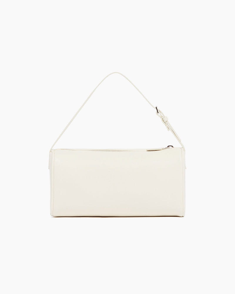 Vespera 90s White Leather Handle Bag