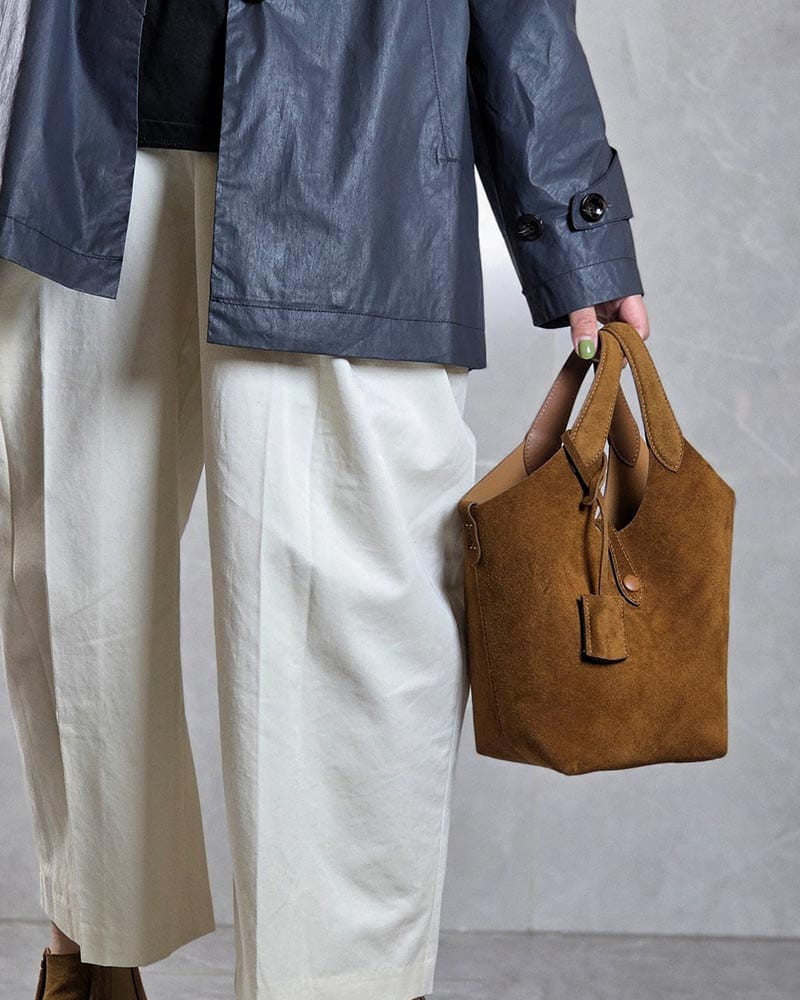 Women's Polo Play Suede Large Tote Bag