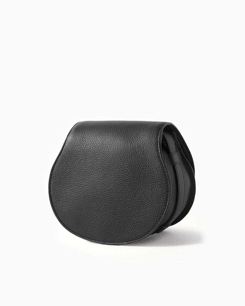 Vespera Mini Textured Leather Saddle Bag Secondary image