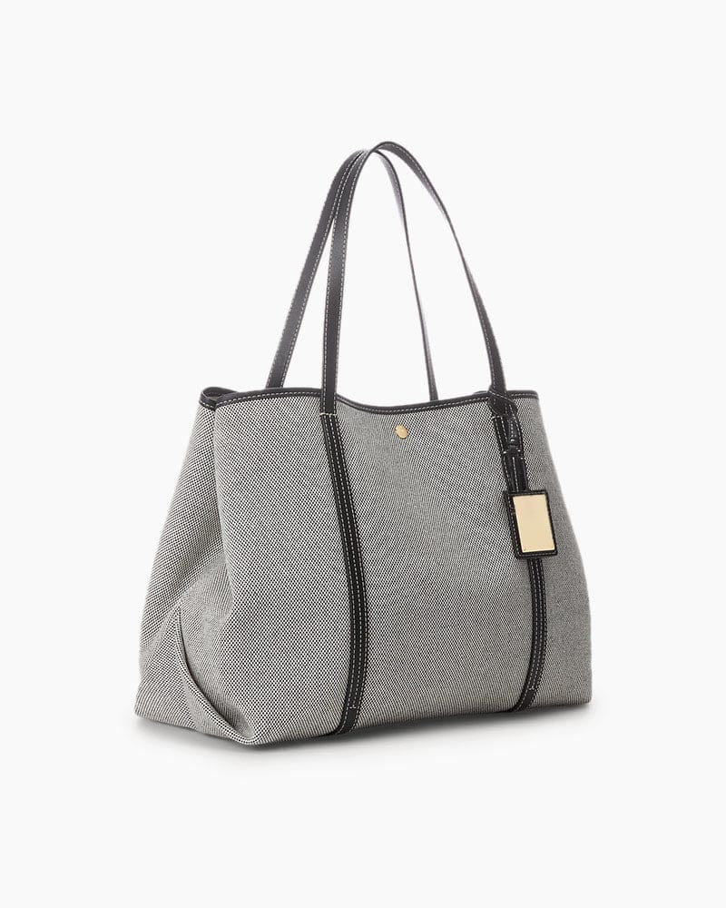 Women's Canvas & Leather Large Emerie Tote Bag Secondary image