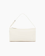 Vespera 90s White Leather Handle Bag