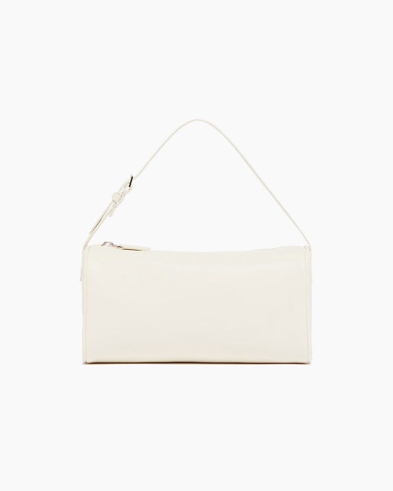 Vespera 90s White Leather Handle Bag