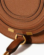Vespera Mini Textured Leather Saddle Bag