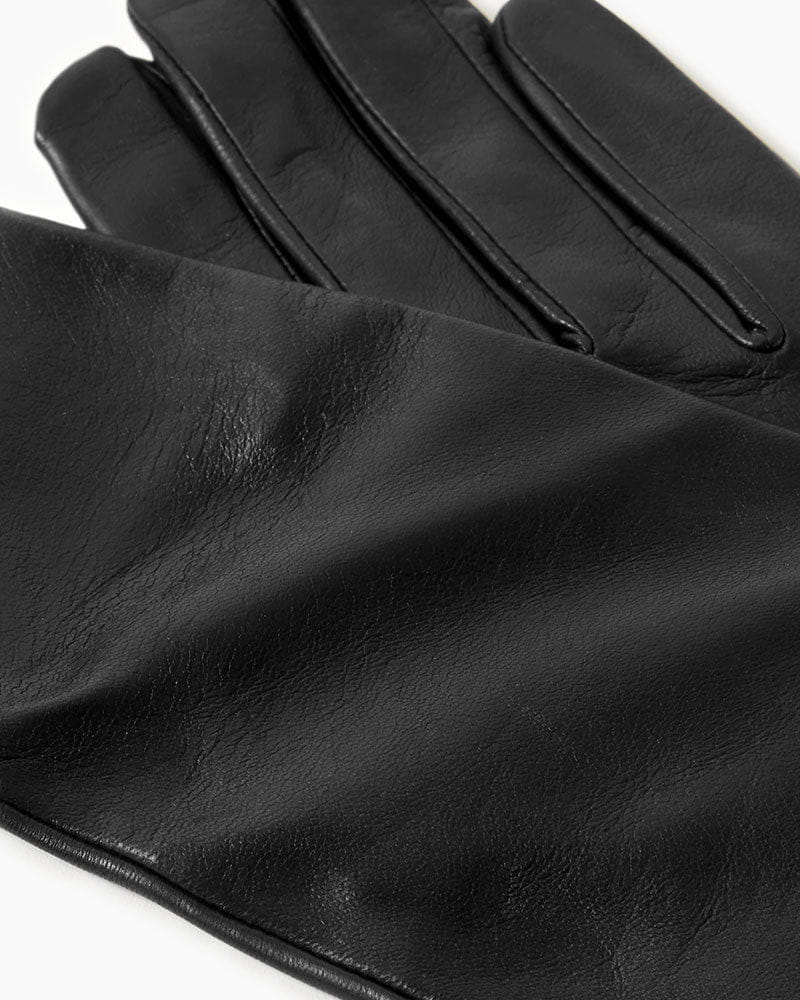 Black Lambskin Leather Gloves