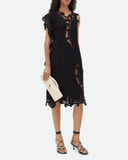 Vespera Leather Top Handle Clutch with Knot Closure