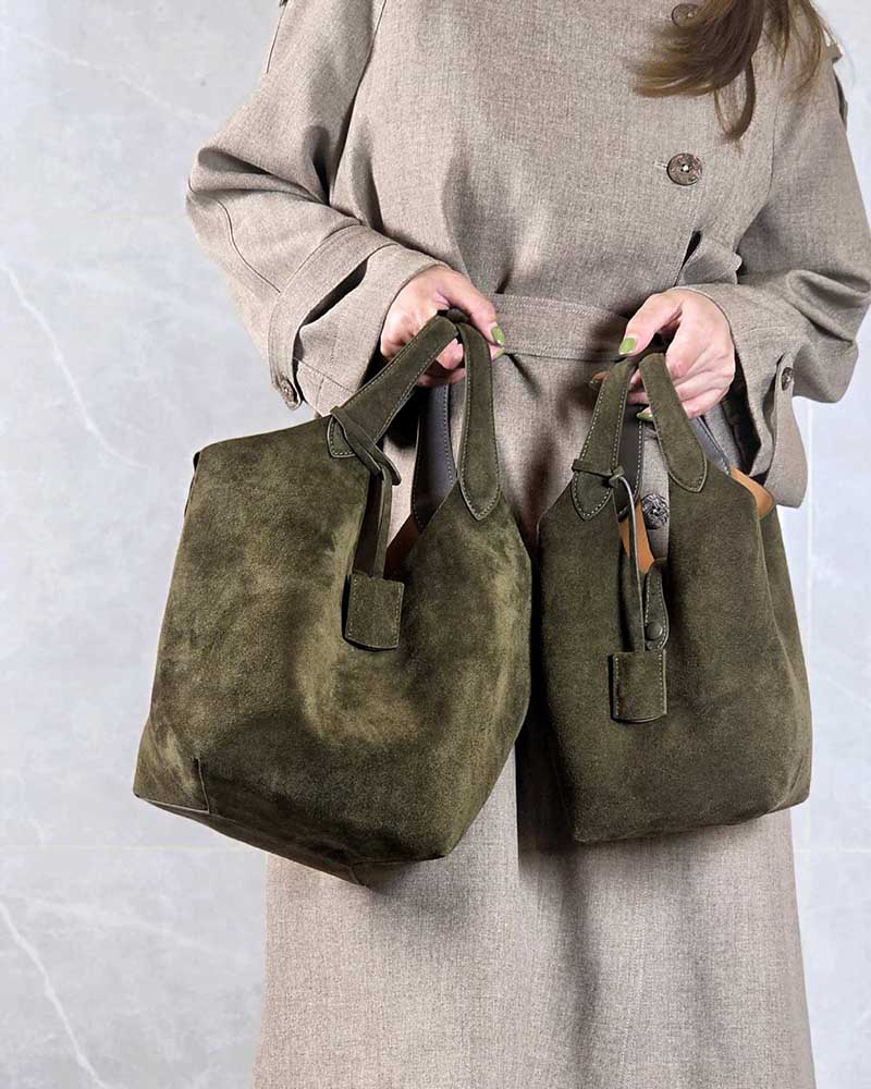 Women's Polo Play Suede Large Tote Bag