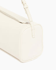 Vespera 90s White Leather Handle Bag