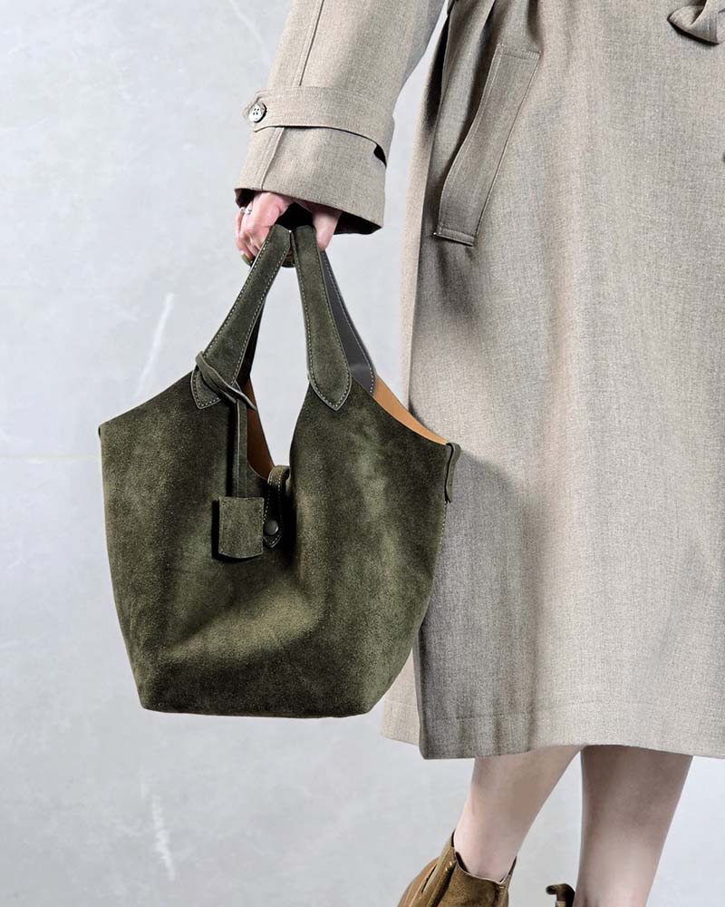 Women's Polo Play Suede Large Tote Bag